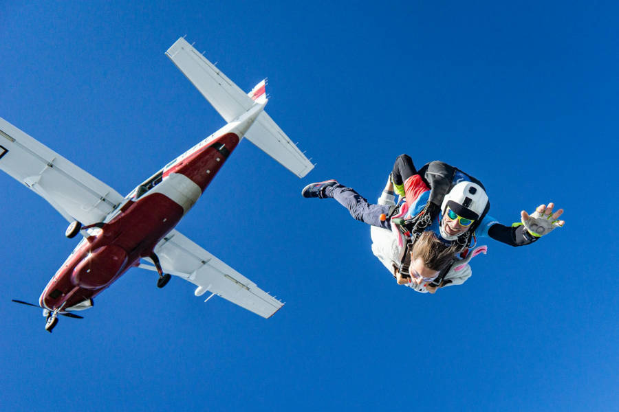 skydiving